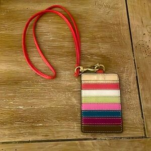 Coach lanyard/badge holder